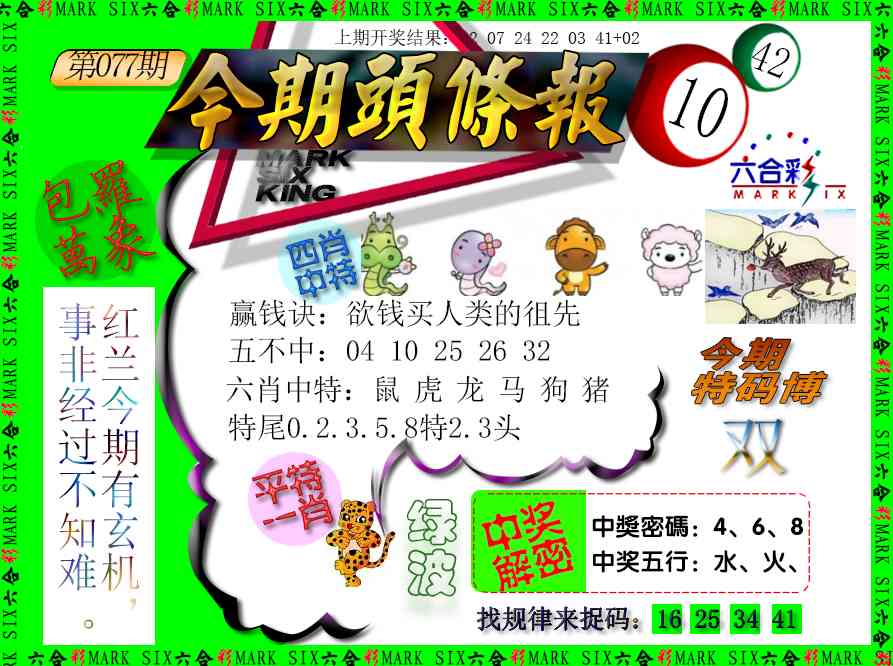 077期今期头条报[图]